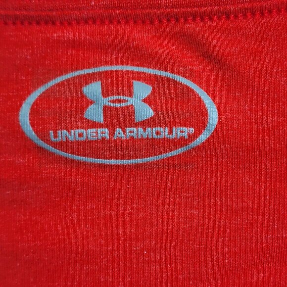 Under Armour Men’s Size XL Red Hickory 15 Hoosiers Loose Fit Graphic T-Shirt - Picture 5 of 8